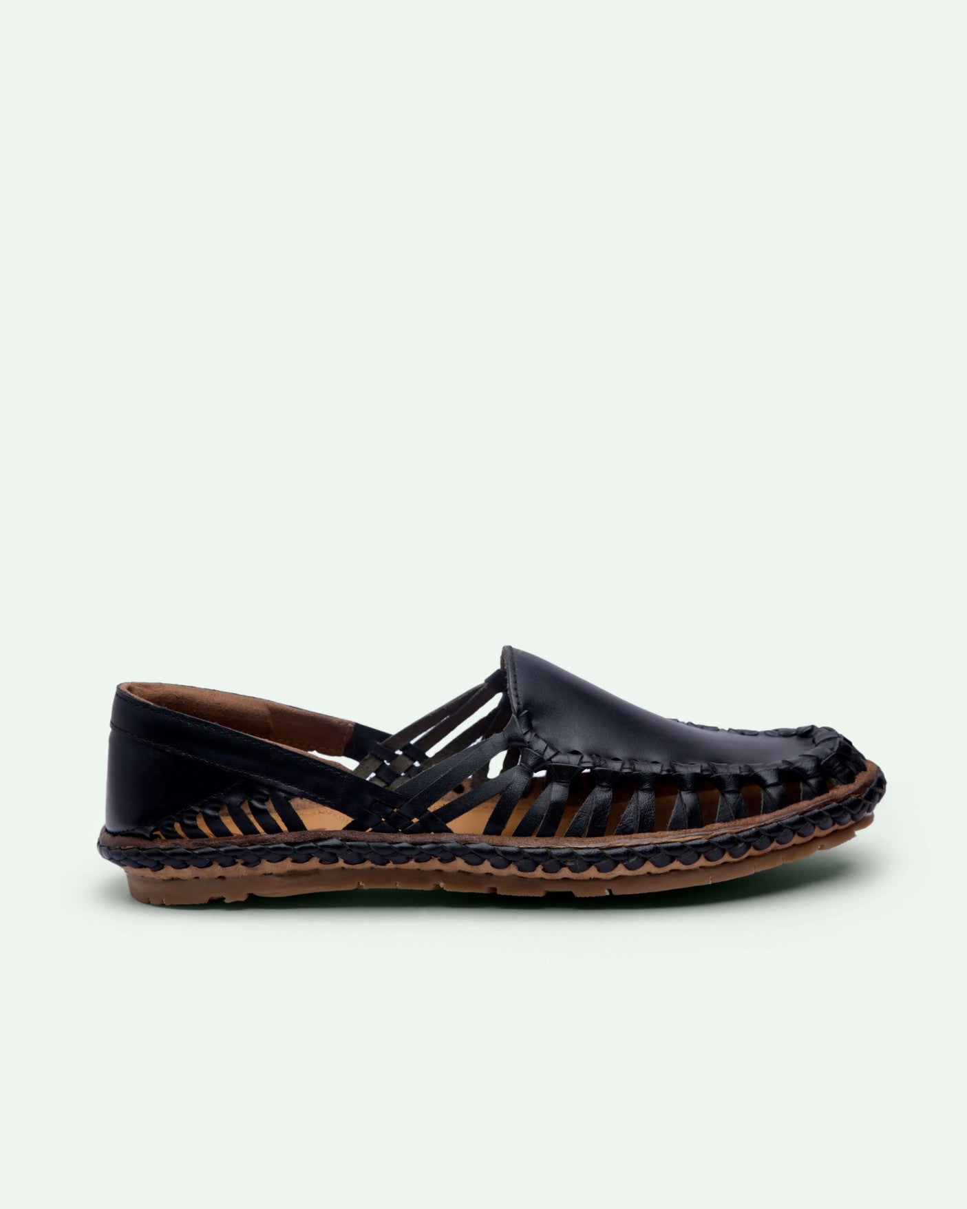 Titan leather loafers Black