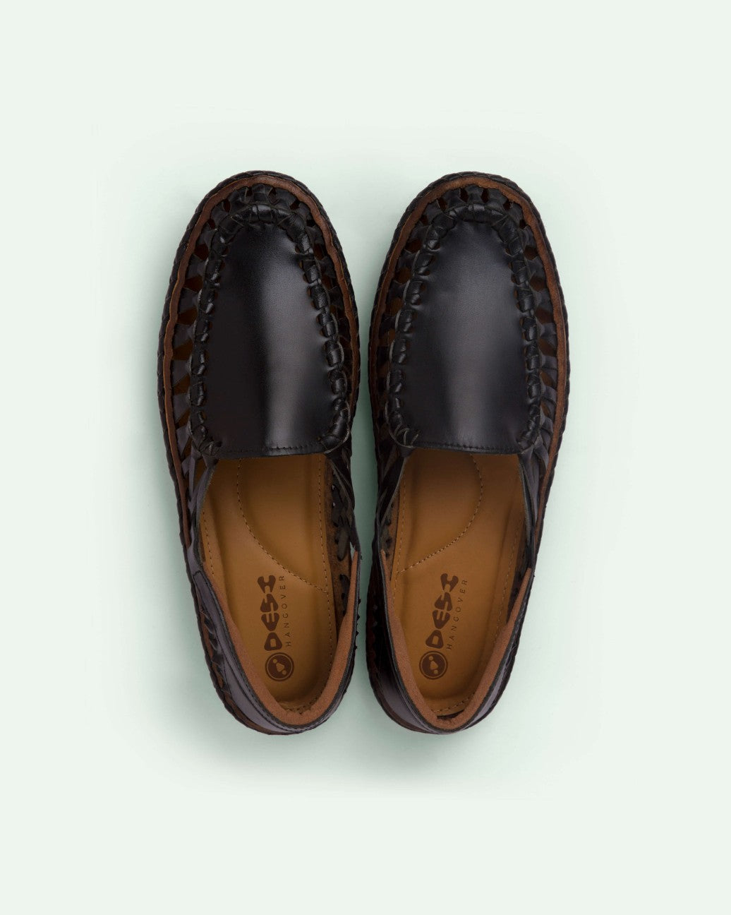 Titan leather loafers Black